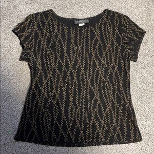 Black and Tan Vine Shirt